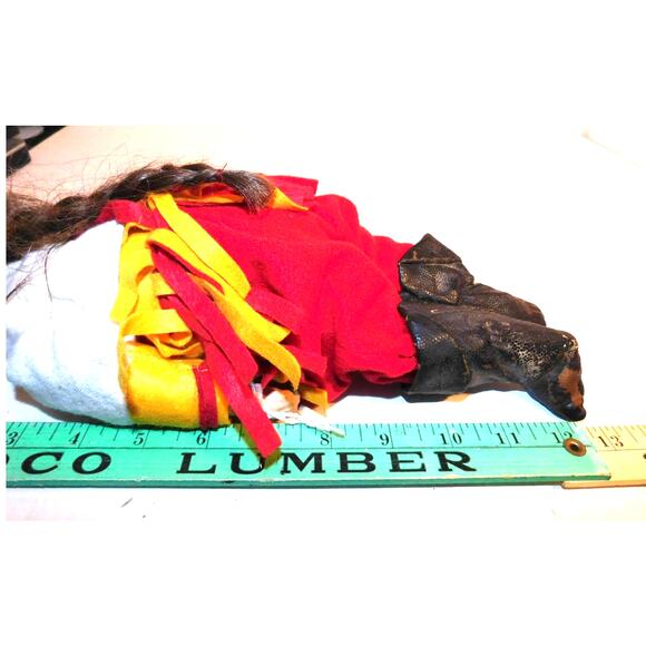 12" 30's Vintage Very Old Very Cool! Puss N Boots Primitive Doll - Picture 10 of 11